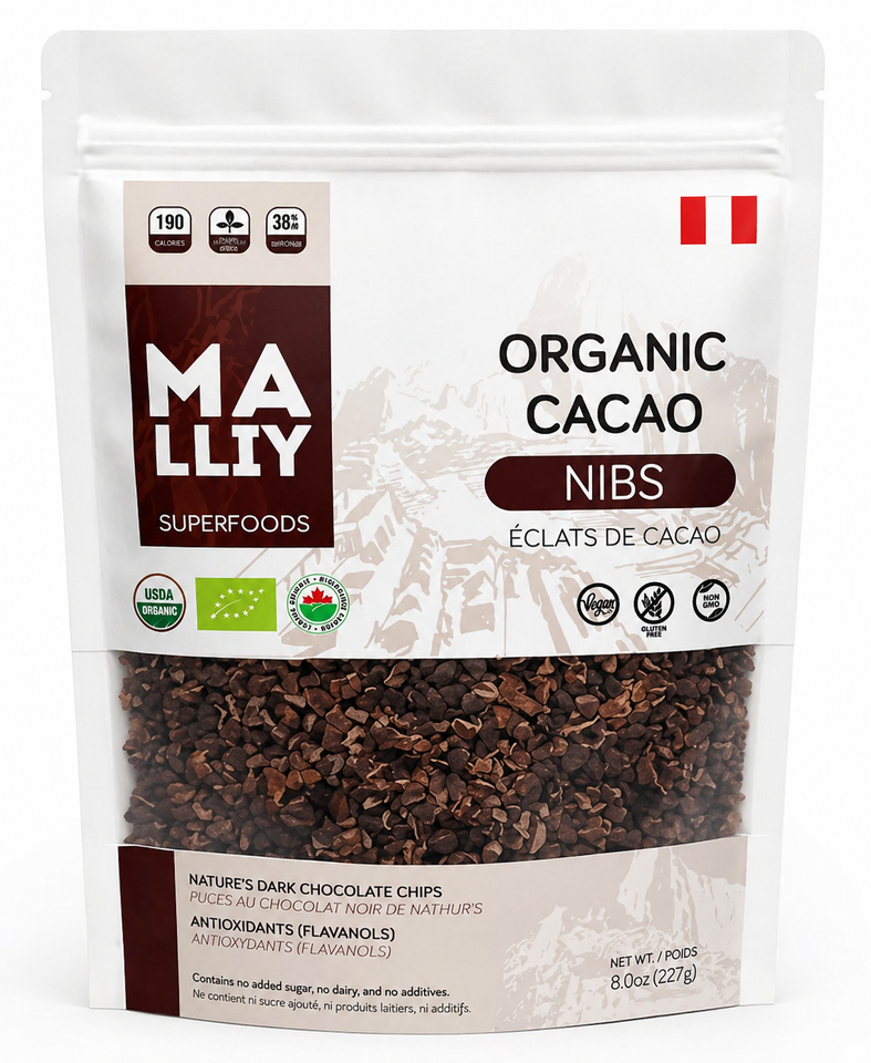 Organic Cacao Nibs  – 227g Bag