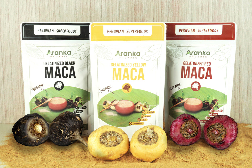 Organic Yellow Maca Powder - 227g (8.8 oz) Bag.