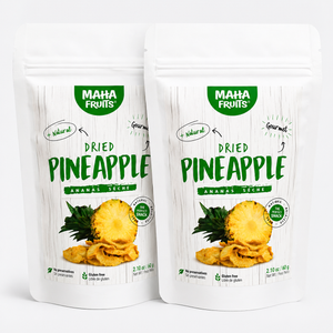 Dried Pineapple Imported from Peru - Combo Pack (2 Units) - 120g (4.20 oz.) Bag