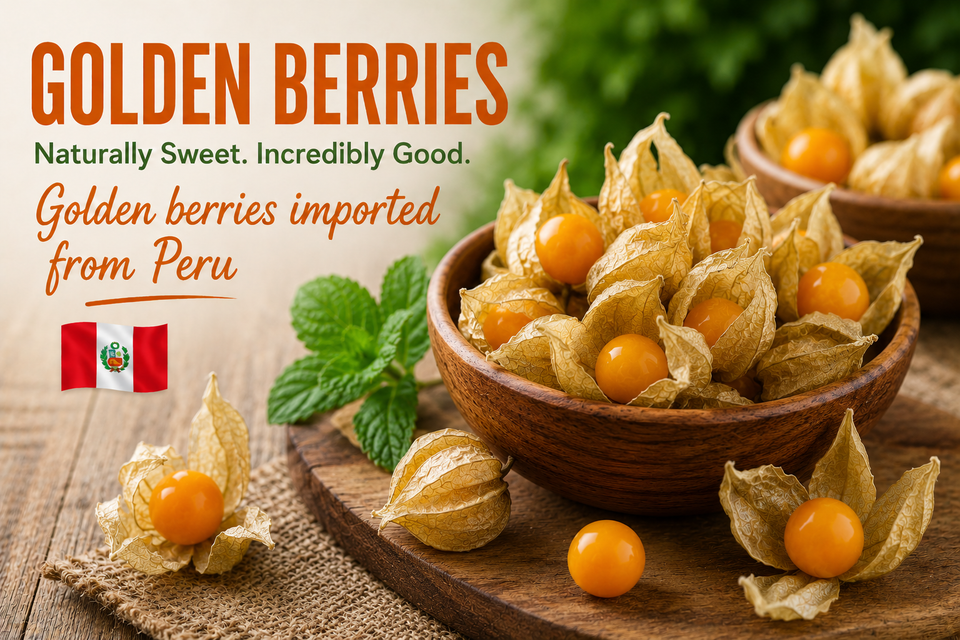Organic Dried Golden Berries - 200g (7.05 oz) Bag