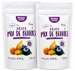 Golden Berries & Blueberries (Mixed) - 2 Units - Combo Pack - 120g (4.20 oz.) Bag