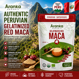 Organic Red Maca Powder - 227g (8.8 oz) Bag.