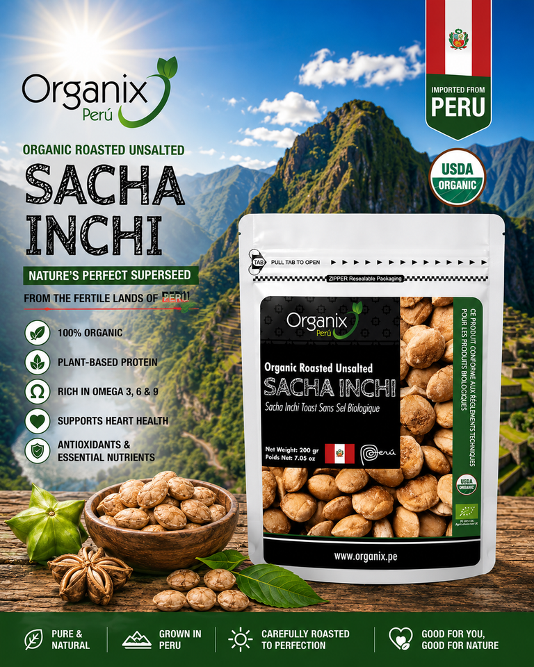 Organic Sacha Inchi Seeds - 200g Bag