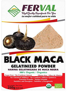 Organic Black Maca Powder -  250g (8.8 oz.) Bag.